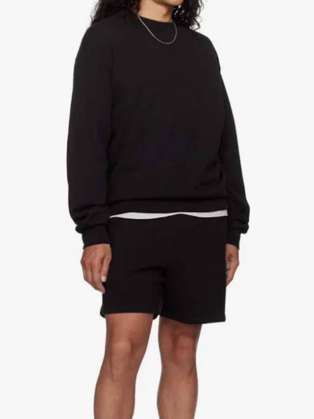 SKIMS Men’s Onyx‎ Terry Fleece Crewneck Sweatshirt Size S